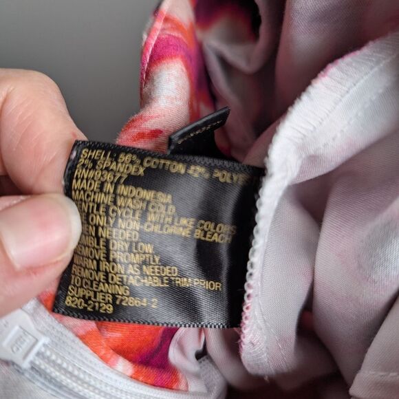 Worthington Pink Black White Tie Dye Print Pencil Skirt Womens 10 M - Picture 5 of 5